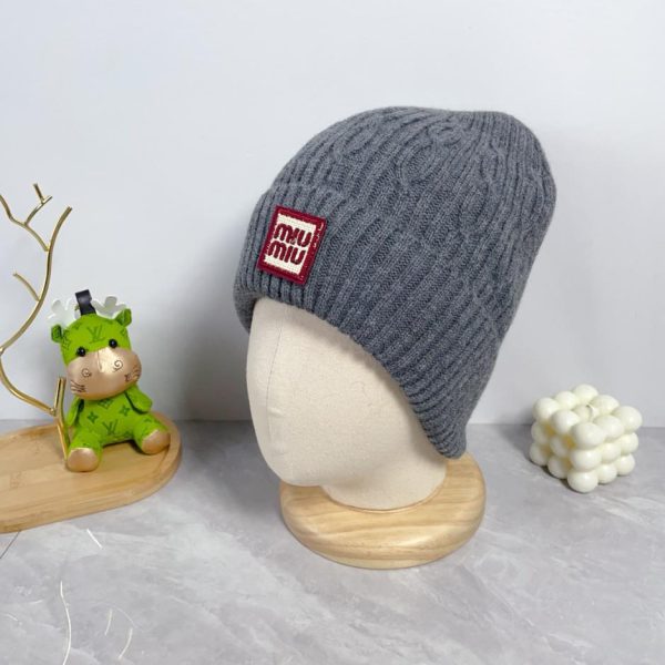 réplica,joyas,joyería,1:1,replica,fake,lujo,barato miumiu nuevo gorro para el frío otoño e invierno.