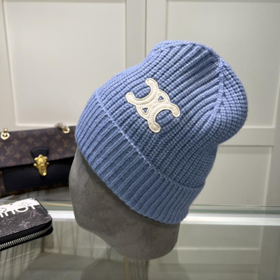 réplica,joyas,joyería,1:1,replica,fake,lujo,barato réplica,joyas,joyería,1:1,replica,fake,lujo,barato Gorro de punto CELINE de lana, mismo estilo para hombre y mujer.