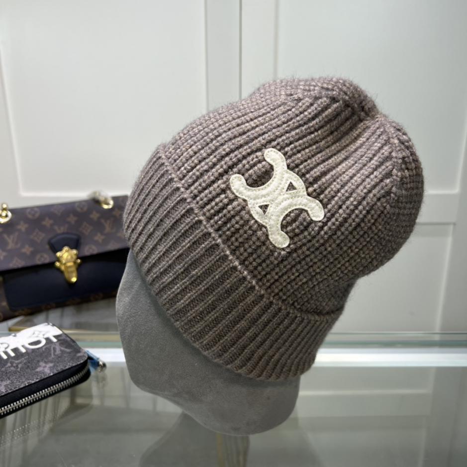réplica,joyas,joyería,1:1,replica,fake,lujo,barato réplica,joyas,joyería,1:1,replica,fake,lujo,barato Gorro de punto CELINE de lana, mismo estilo para hombre y mujer.