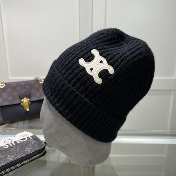 réplica,joyas,joyería,1:1,replica,fake,lujo,barato Gorro de punto CELINE de lana, mismo estilo para hombre y mujer.