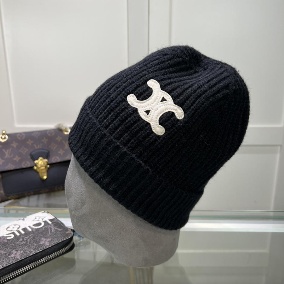 réplica,joyas,joyería,1:1,replica,fake,lujo,barato réplica,joyas,joyería,1:1,replica,fake,lujo,barato Gorro de punto CELINE de lana, mismo estilo para hombre y mujer.