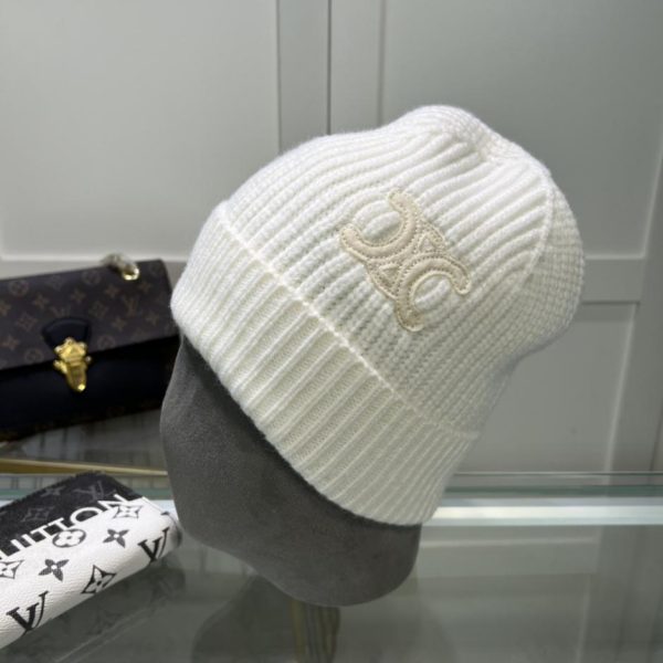 réplica,joyas,joyería,1:1,replica,fake,lujo,barato Gorro de punto CELINE de lana, mismo estilo para hombre y mujer.