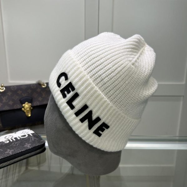 réplica,joyas,joyería,1:1,replica,fake,lujo,barato Gorro de punto CELINE de lana, mismo estilo para hombre y mujer.
