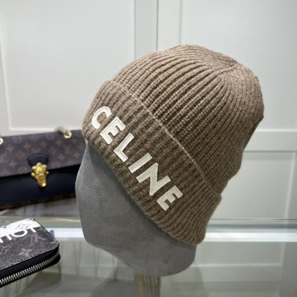 réplica,joyas,joyería,1:1,replica,fake,lujo,barato Gorro de punto CELINE de lana, mismo estilo para hombre y mujer.