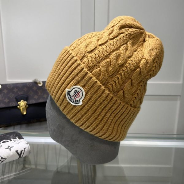 réplica,joyas,joyería,1:1,replica,fake,lujo,barato Gorro de punto MONCLER estilo clásico para hombre y mujer.