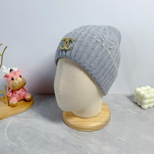 réplica,joyas,joyería,1:1,replica,fake,lujo,barato Gorro de lana Chanel otoño e invierno.