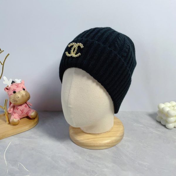 réplica,joyas,joyería,1:1,replica,fake,lujo,barato Gorro de lana Chanel otoño e invierno.