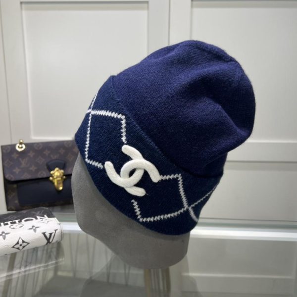 réplica,joyas,joyería,1:1,replica,fake,lujo,barato Gorro de lana Chanel otoño e invierno.