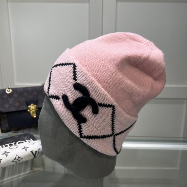 réplica,joyas,joyería,1:1,replica,fake,lujo,barato Gorro de lana Chanel otoño e invierno.
