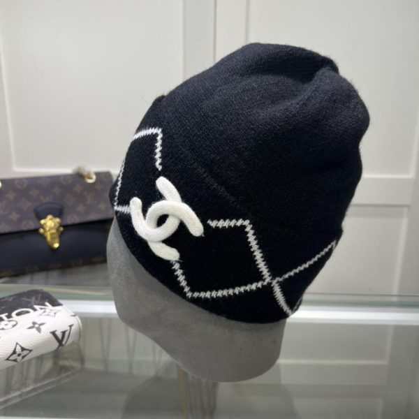 réplica,joyas,joyería,1:1,replica,fake,lujo,barato Gorro de lana Chanel otoño e invierno.