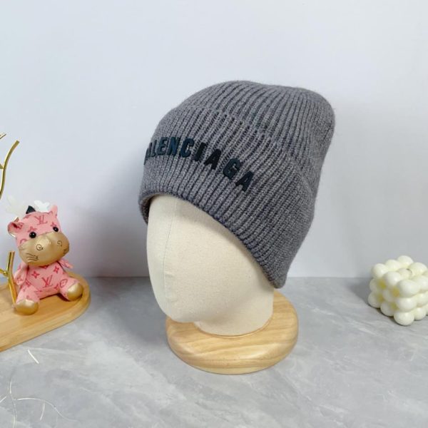 réplica,joyas,joyería,1:1,replica,fake,lujo,barato Balenciaga otoño e invierno nueva letra LOGO sombrero de lana