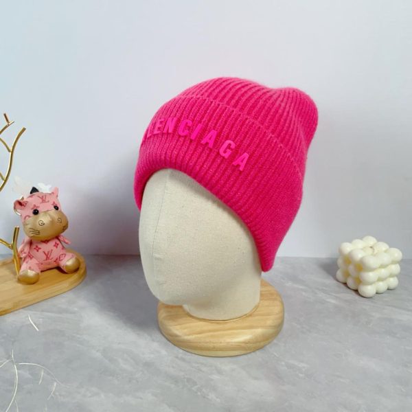 réplica,joyas,joyería,1:1,replica,fake,lujo,barato Balenciaga otoño e invierno nueva letra LOGO sombrero de lana