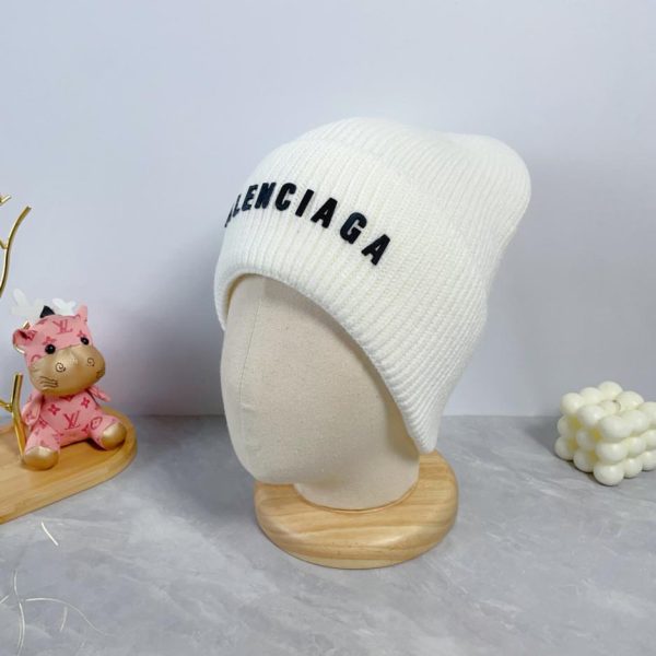 réplica,joyas,joyería,1:1,replica,fake,lujo,barato Balenciaga otoño e invierno nueva letra LOGO sombrero de lana