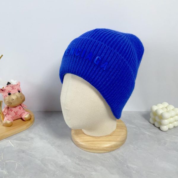 réplica,joyas,joyería,1:1,replica,fake,lujo,barato Balenciaga otoño e invierno nueva letra LOGO sombrero de lana