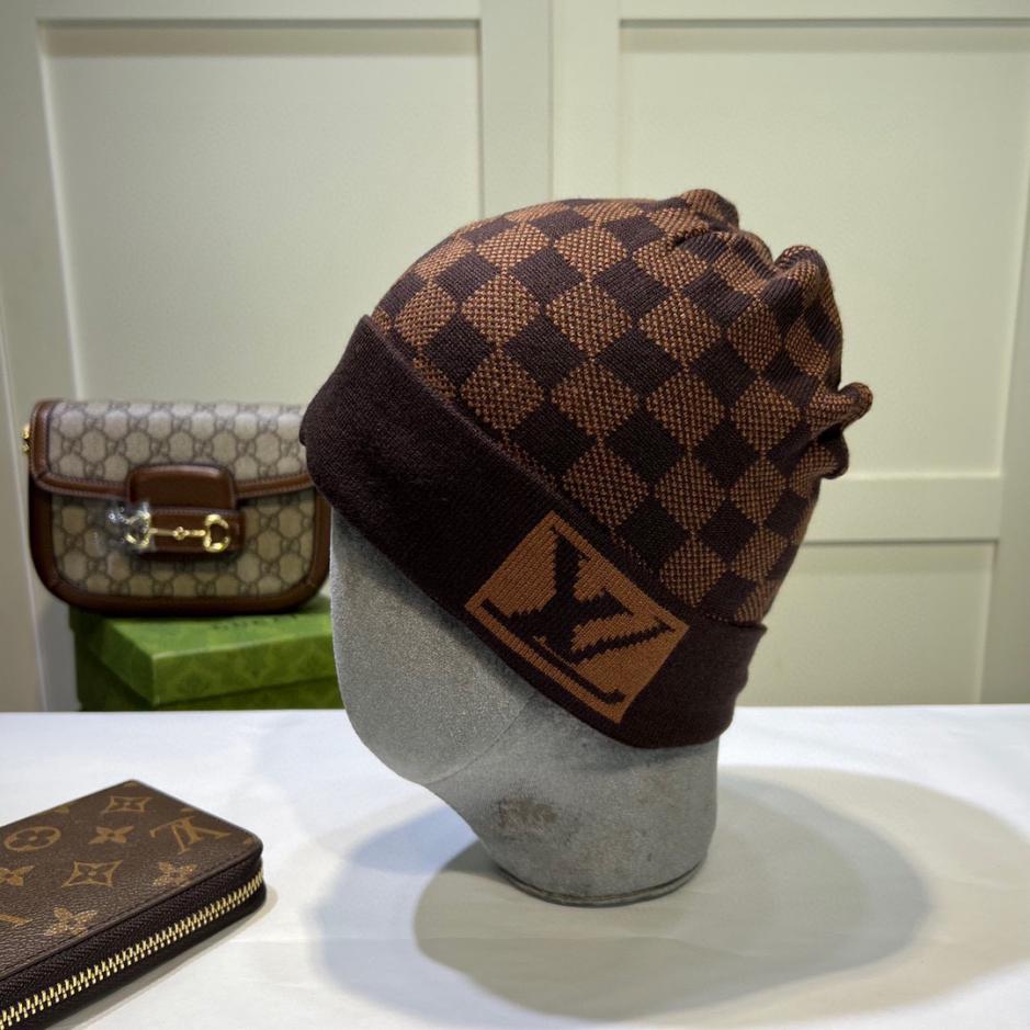 réplica,joyas,joyería,1:1,replica,fake,lujo,barato réplica,joyas,joyería,1:1,replica,fake,lujo,barato Gorro de punto Louis Vuitton de cachemira para hombre y mujer.