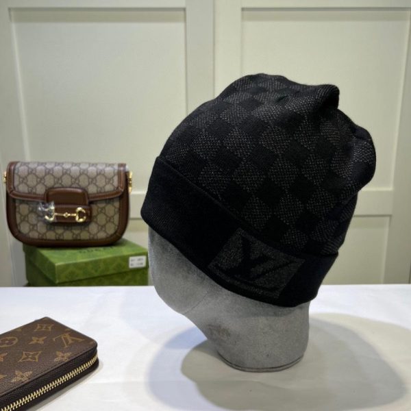 réplica,joyas,joyería,1:1,replica,fake,lujo,barato Gorro de punto Louis Vuitton de cachemira para hombre y mujer.