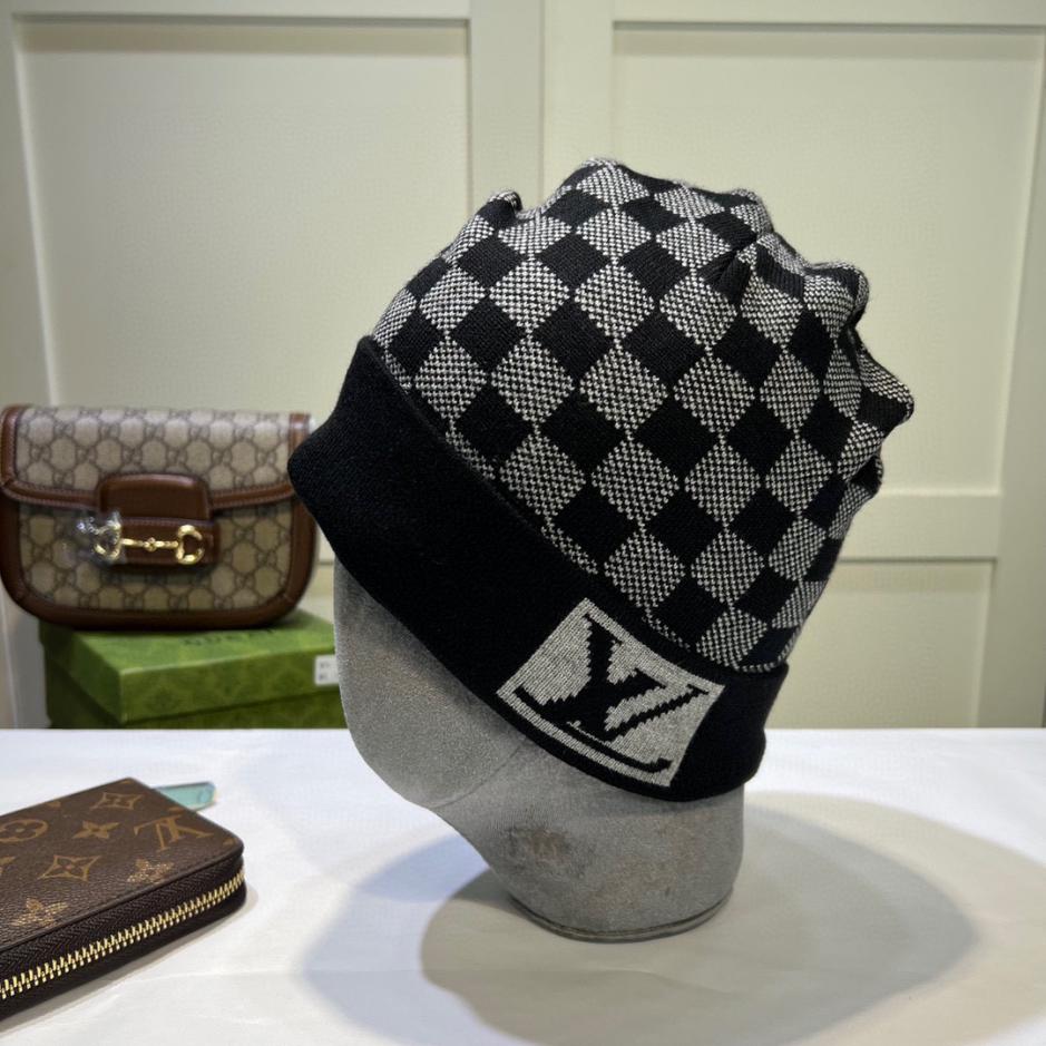 réplica,joyas,joyería,1:1,replica,fake,lujo,barato réplica,joyas,joyería,1:1,replica,fake,lujo,barato Gorro de punto Louis Vuitton de cachemira para hombre y mujer.