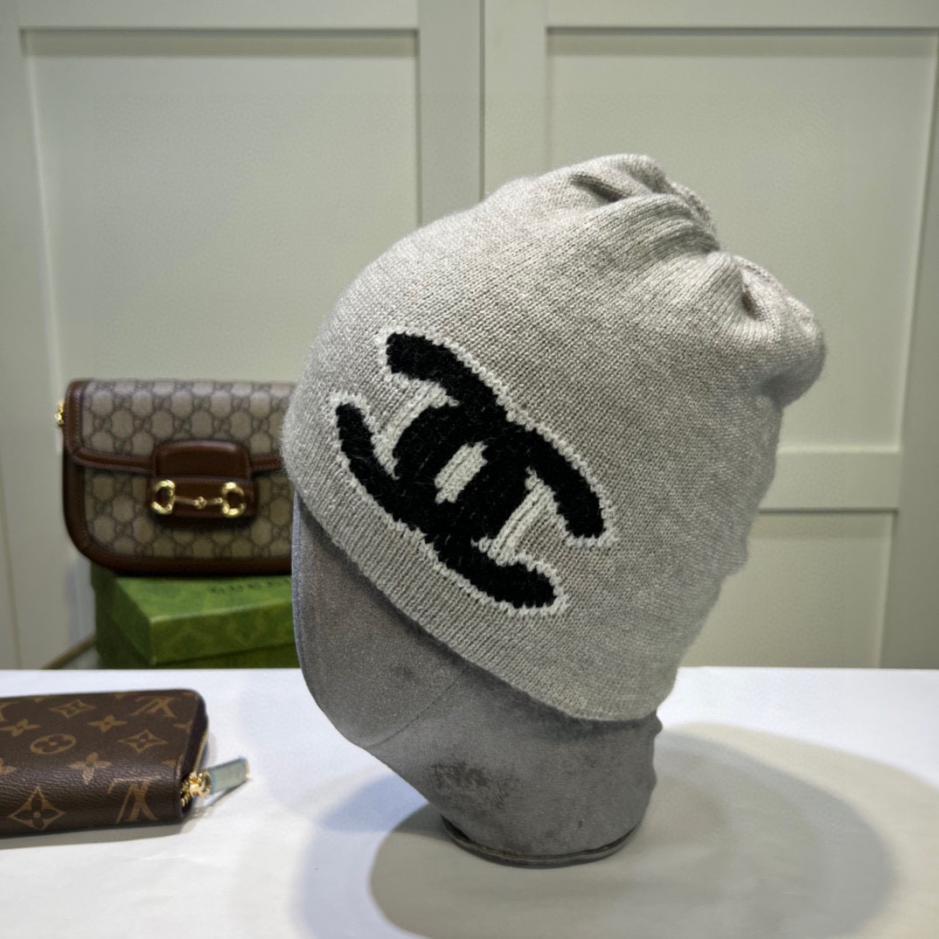 réplica,joyas,joyería,1:1,replica,fake,lujo,barato réplica,joyas,joyería,1:1,replica,fake,lujo,barato Gorro de lana Chanel otoño e invierno reversible.