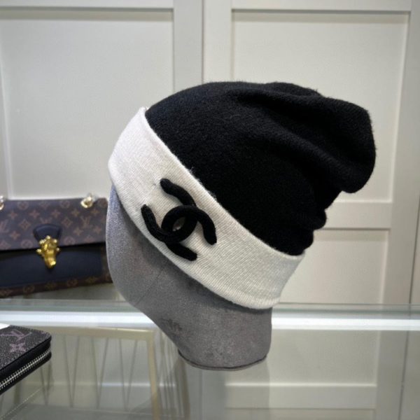 réplica,joyas,joyería,1:1,replica,fake,lujo,barato Gorro de lana Chanel otoño e invierno.
