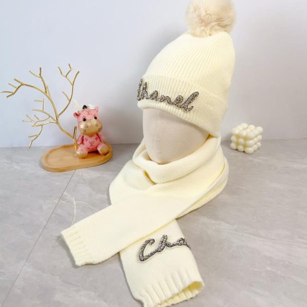 réplica,joyas,joyería,1:1,replica,fake,lujo,barato Gorro Chanel de dos piezas de lana