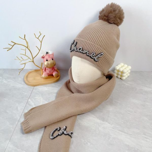 réplica,joyas,joyería,1:1,replica,fake,lujo,barato Gorro Chanel de dos piezas de lana