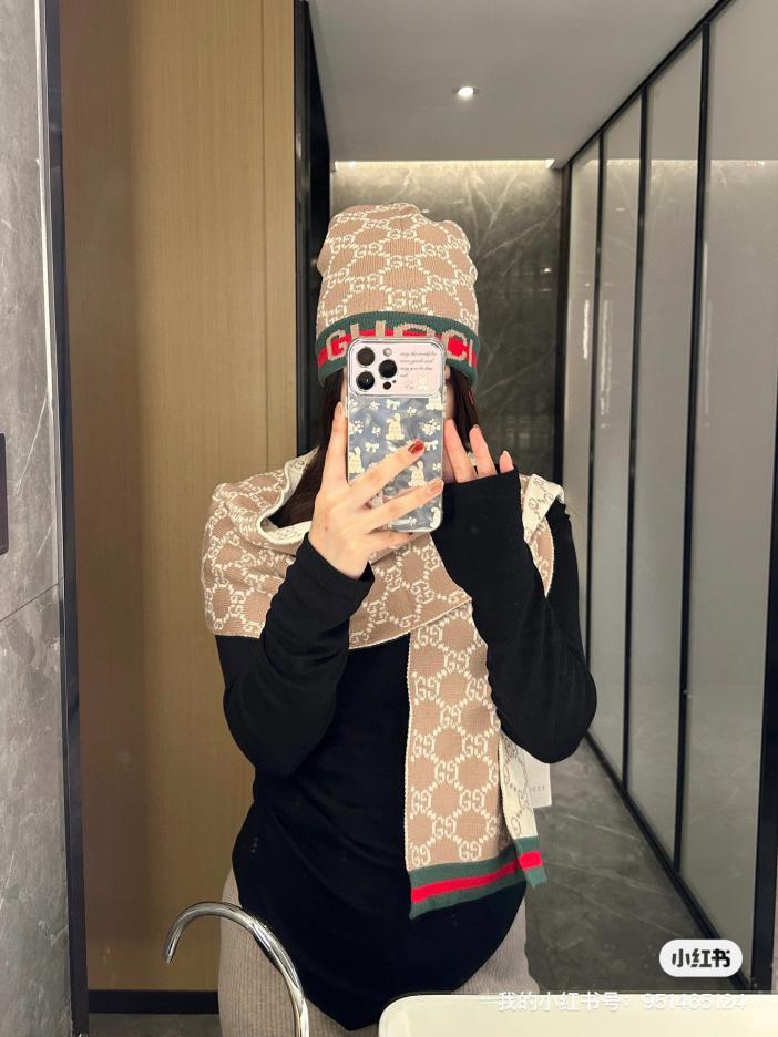réplica,joyas,joyería,1:1,replica,fake,lujo,barato réplica,joyas,joyería,1:1,replica,fake,lujo,barato ¡Sombrero de traje clásico de GUCCI! sombrero bufanda
