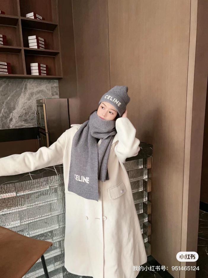 réplica,joyas,joyería,1:1,replica,fake,lujo,barato réplica,joyas,joyería,1:1,replica,fake,lujo,barato Celine nuevo traje clásico sombrero bufanda