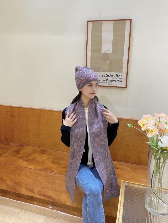 réplica,joyas,joyería,1:1,replica,fake,lujo,barato réplica,joyas,joyería,1:1,replica,fake,lujo,barato Chanel nuevo conjunto de gorro y bufanda.