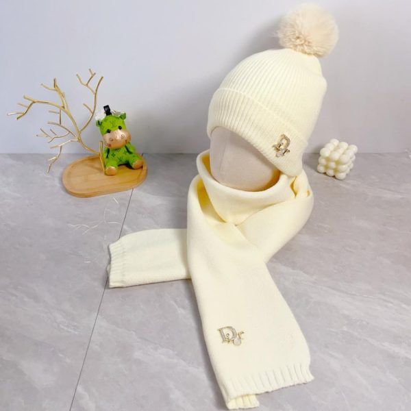 réplica,joyas,joyería,1:1,replica,fake,lujo,barato Gorro Dior de dos piezas de lana