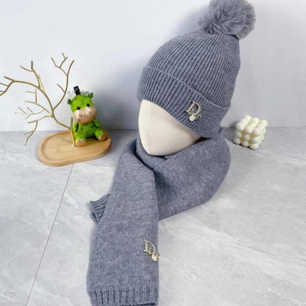 réplica,joyas,joyería,1:1,replica,fake,lujo,barato Gorro Dior de dos piezas de lana