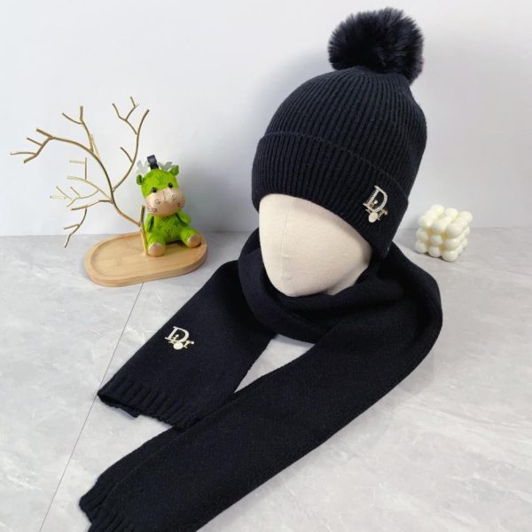 réplica,joyas,joyería,1:1,replica,fake,lujo,barato Gorro Dior de dos piezas de lana