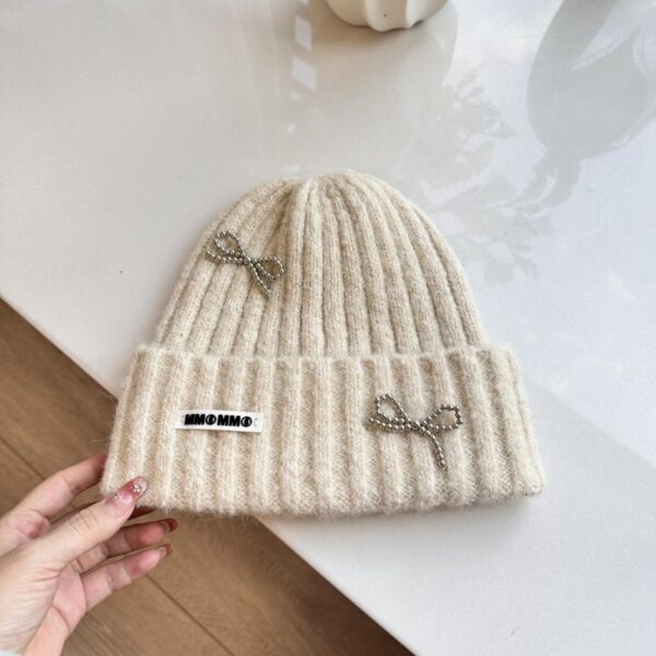 réplica,joyas,joyería,1:1,replica,fake,lujo,barato Margiela MM6 nuevo gorro de punto con lazo