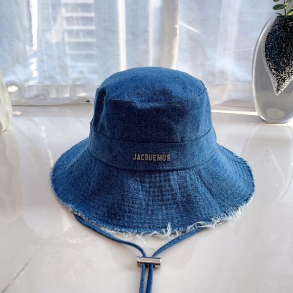 réplica,joyas,joyería,1:1,replica,fake,lujo,barato Jacquemus sombrero de pescador con cordón y borde sin rematar