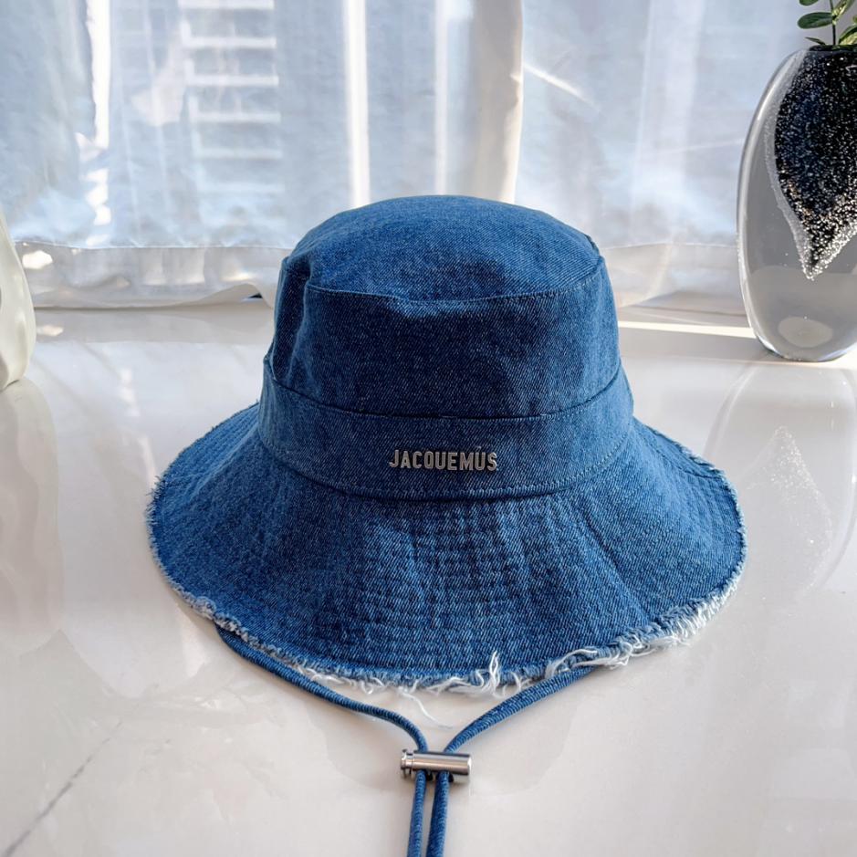 réplica,joyas,joyería,1:1,replica,fake,lujo,barato réplica,joyas,joyería,1:1,replica,fake,lujo,barato Jacquemus sombrero de pescador con cordón y borde sin rematar