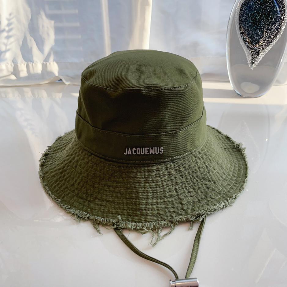 réplica,joyas,joyería,1:1,replica,fake,lujo,barato réplica,joyas,joyería,1:1,replica,fake,lujo,barato Jacquemus sombrero de pescador con cordón y borde sin rematar