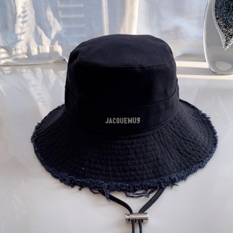 réplica,joyas,joyería,1:1,replica,fake,lujo,barato réplica,joyas,joyería,1:1,replica,fake,lujo,barato Jacquemus sombrero de pescador con cordón y borde sin rematar