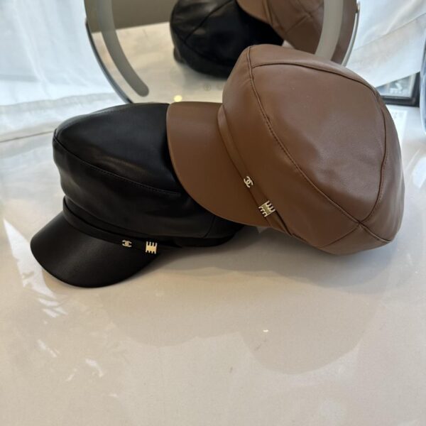 réplica,joyas,joyería,1:1,replica,fake,lujo,barato Boina de sombrero militar de cuero nuevo Chanel