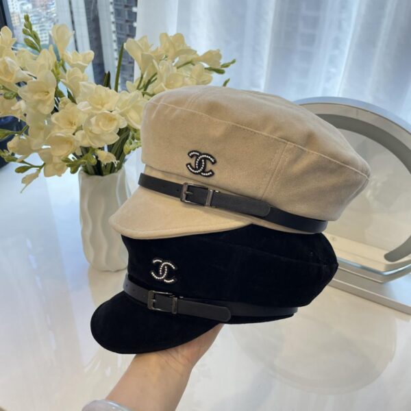 réplica,joyas,joyería,1:1,replica,fake,lujo,barato Boina con lengua de pato de ante nuevo Chanel