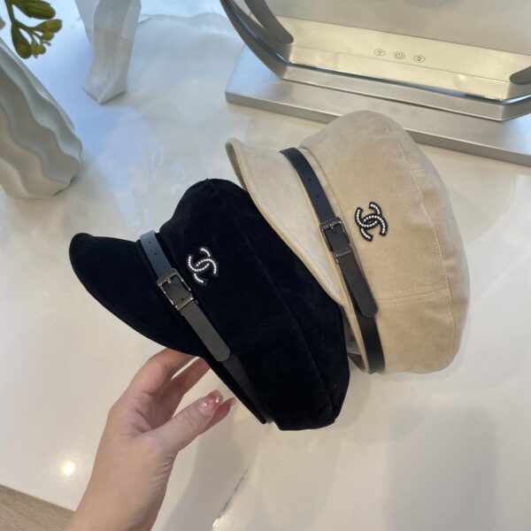 réplica,joyas,joyería,1:1,replica,fake,lujo,barato Boina con lengua de pato de ante nuevo Chanel