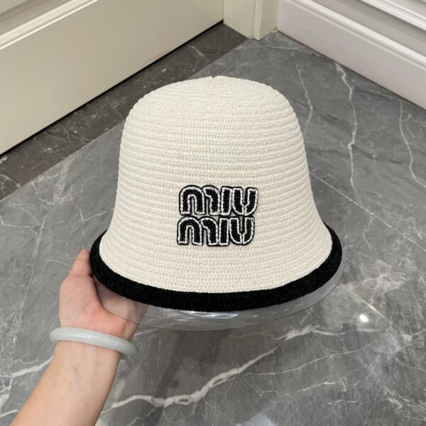 réplica,joyas,joyería,1:1,replica,fake,lujo,barato Sombrero de pescador de chenilla de MiuMiu