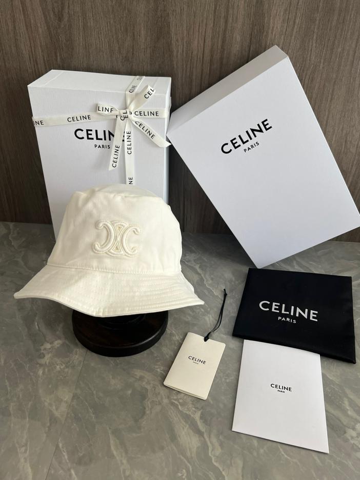 réplica,joyas,joyería,1:1,replica,fake,lujo,barato réplica,joyas,joyería,1:1,replica,fake,lujo,barato Gorro de pescador Celine bordado con logo Arco de Triunfo