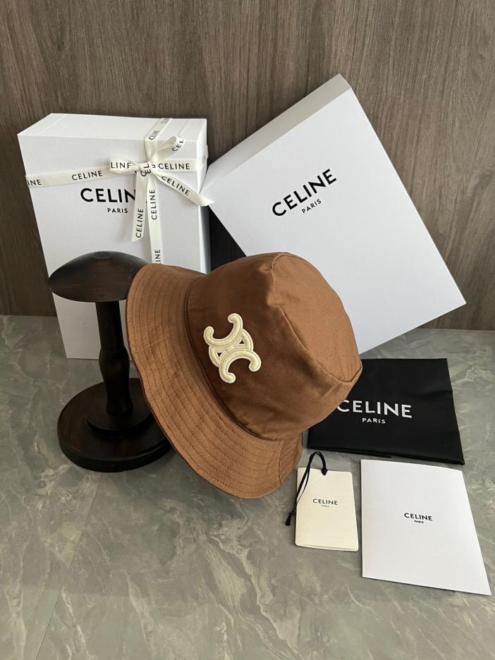 réplica,joyas,joyería,1:1,replica,fake,lujo,barato réplica,joyas,joyería,1:1,replica,fake,lujo,barato Gorro de pescador Celine bordado con logo Arco de Triunfo