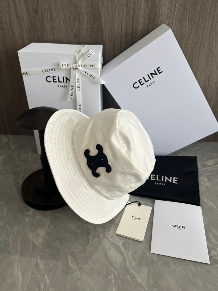 réplica,joyas,joyería,1:1,replica,fake,lujo,barato réplica,joyas,joyería,1:1,replica,fake,lujo,barato Gorro de pescador Celine bordado con logo Arco de Triunfo