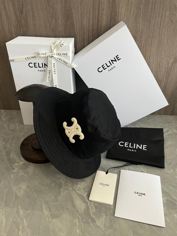 réplica,joyas,joyería,1:1,replica,fake,lujo,barato réplica,joyas,joyería,1:1,replica,fake,lujo,barato Gorro de pescador Celine bordado con logo Arco de Triunfo