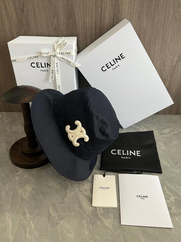 réplica,joyas,joyería,1:1,replica,fake,lujo,barato réplica,joyas,joyería,1:1,replica,fake,lujo,barato Gorro de pescador Celine bordado con logo Arco de Triunfo