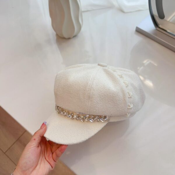 réplica,joyas,joyería,1:1,replica,fake,lujo,barato Boina octogonal adornada de lujo de Chanel