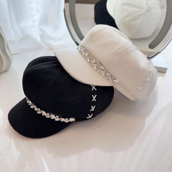 réplica,joyas,joyería,1:1,replica,fake,lujo,barato Boina octogonal adornada de lujo de Chanel