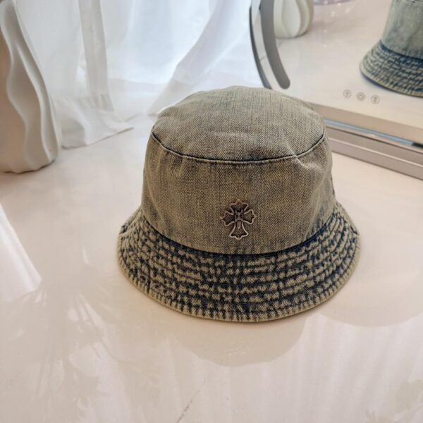 réplica,joyas,joyería,1:1,replica,fake,lujo,barato Chrome Hearts nuevo sombrero de pescador de mezclilla lavada
