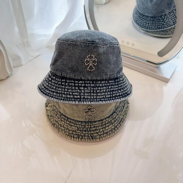 réplica,joyas,joyería,1:1,replica,fake,lujo,barato Chrome Hearts nuevo sombrero de pescador de mezclilla lavada