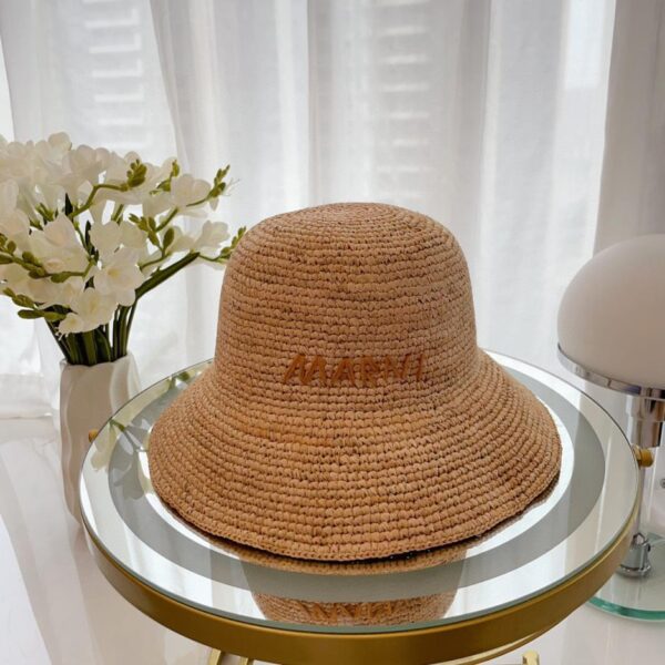 réplica,joyas,joyería,1:1,replica,fake,lujo,barato MARNI nuevo gorro de lavabo de rafia con gancho